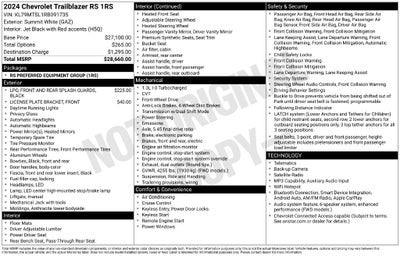 2024 Chevrolet TrailBlazer RS