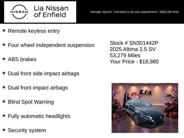2025 Nissan Altima SV