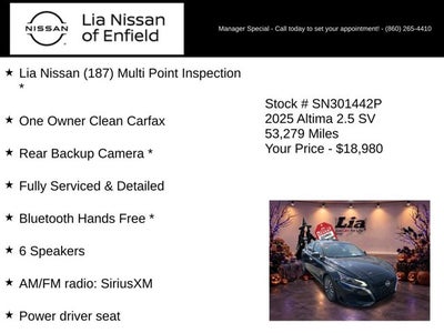 2025 Nissan Altima SV