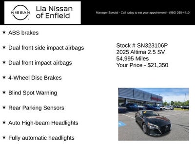 2025 Nissan Altima SV