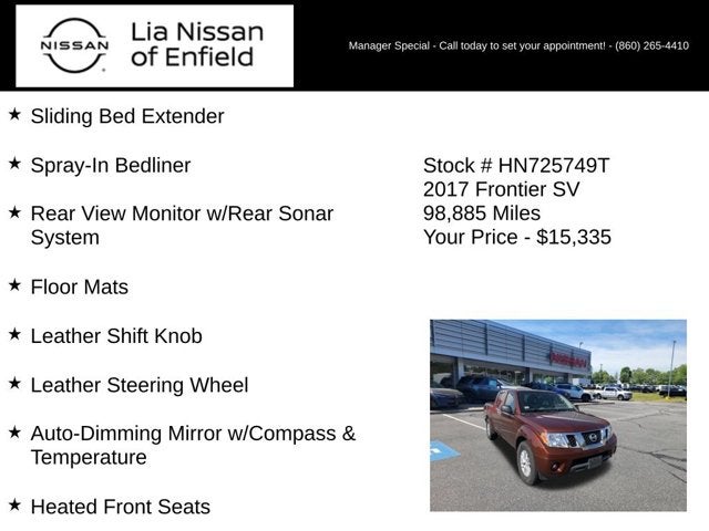 2017 Nissan Frontier SV V6