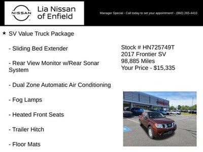 2017 Nissan Frontier SV V6