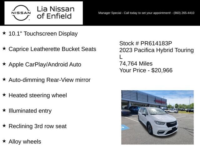 2023 Chrysler Pacifica Hybrid Touring L