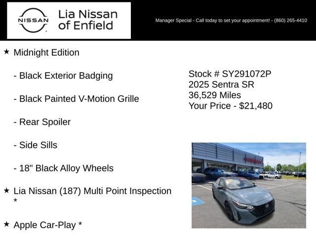 2025 Nissan Sentra SR