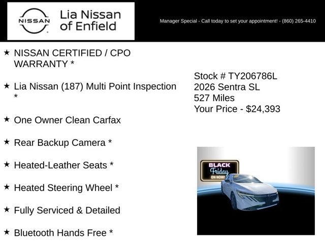 2026 Nissan Sentra SL