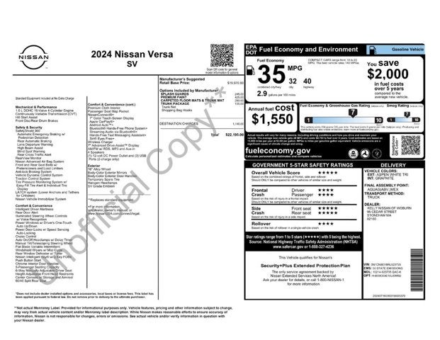 2024 Nissan Versa SV