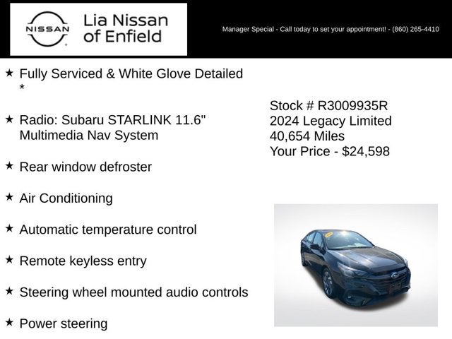 2024 Subaru Legacy Limited