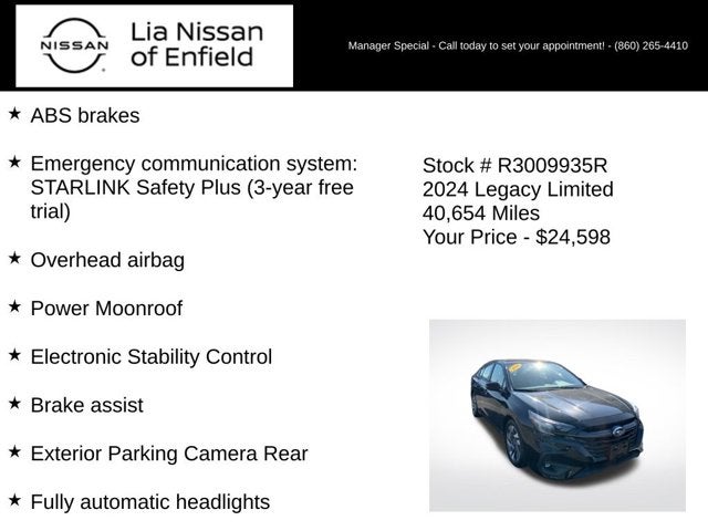 2024 Subaru Legacy Limited