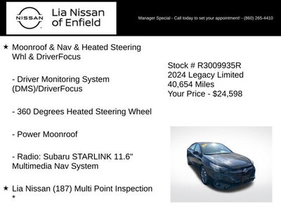 2024 Subaru Legacy Limited