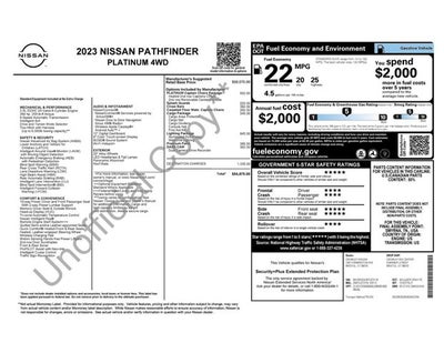 2023 Nissan Pathfinder Platinum