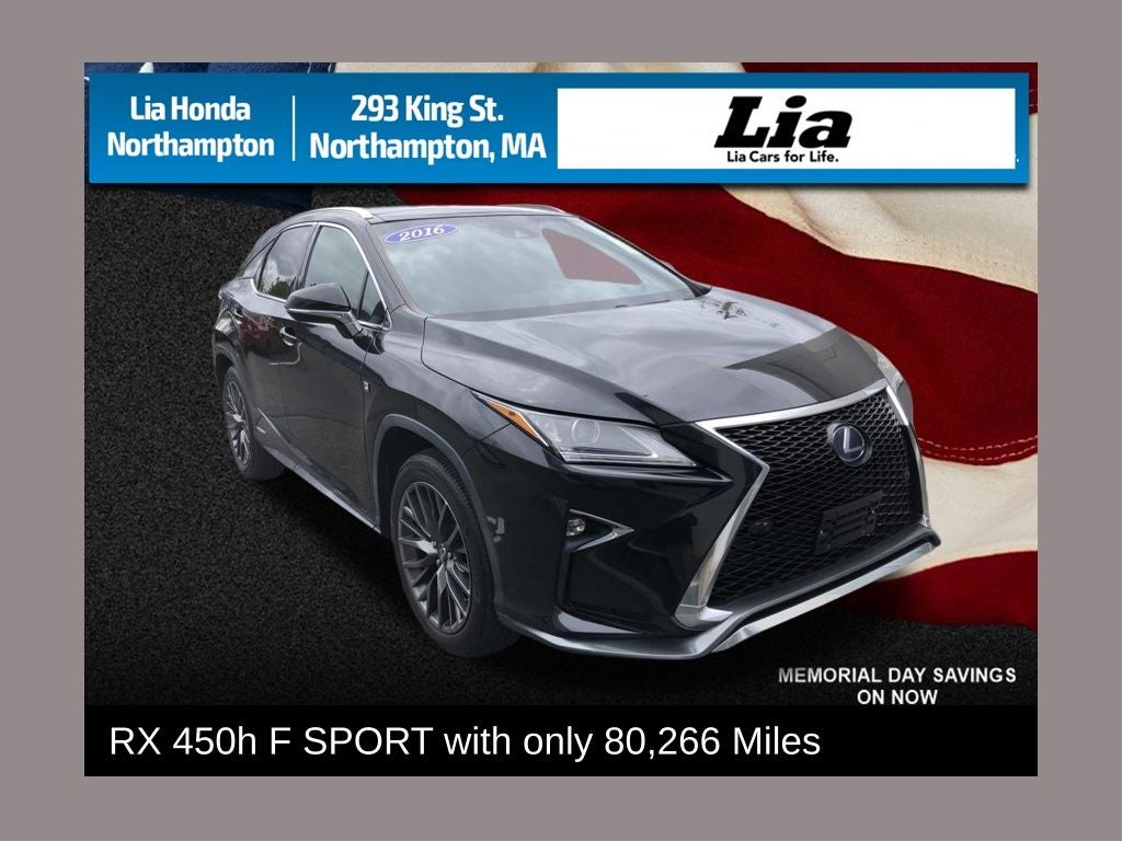 2016 Lexus RX 450h F Sport