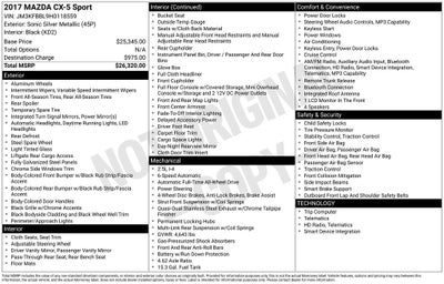 2017 Mazda Mazda CX-5 Sport