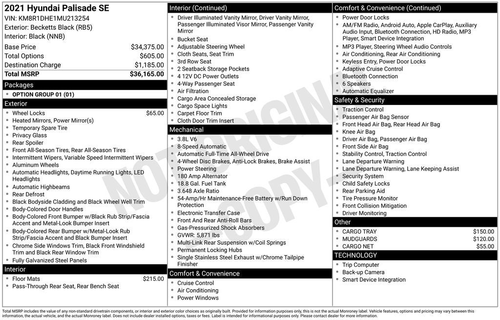 2021 Hyundai Palisade SE