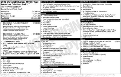 2020 Chevrolet Silverado 1500 LT Trail Boss