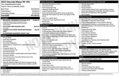 2022 Chevrolet Blazer RS