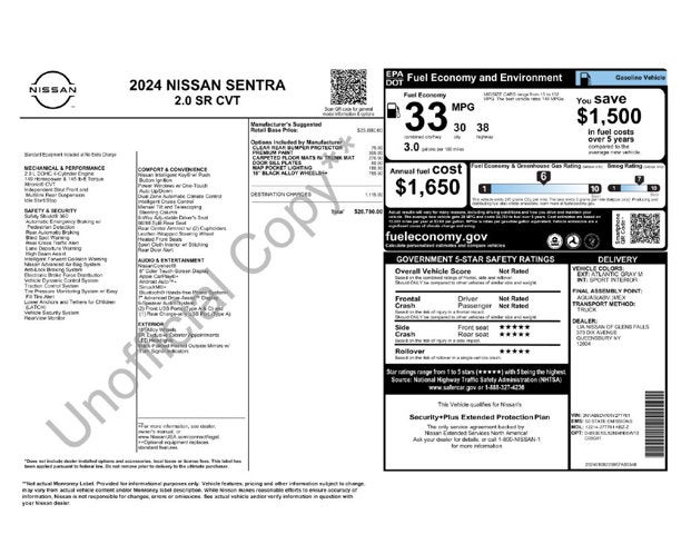 2024 Nissan Sentra SR