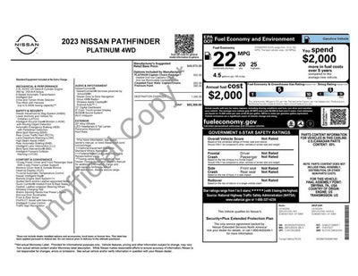 2023 Nissan Pathfinder Platinum