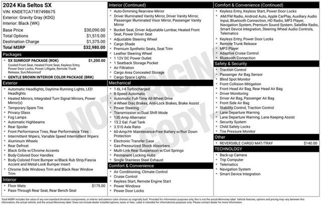 2024 Kia Seltos SX