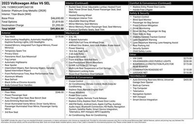 2023 Volkswagen Atlas SEL