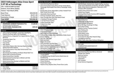 2023 Volkswagen Atlas Cross Sport 2.0T SE w/Technology