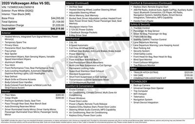 2020 Volkswagen Atlas SEL 4Motion