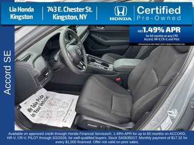 2025 Honda Accord SE