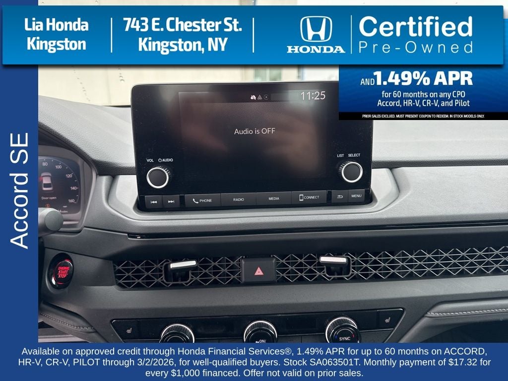 2025 Honda Accord SE