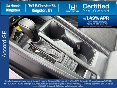 2025 Honda Accord SE