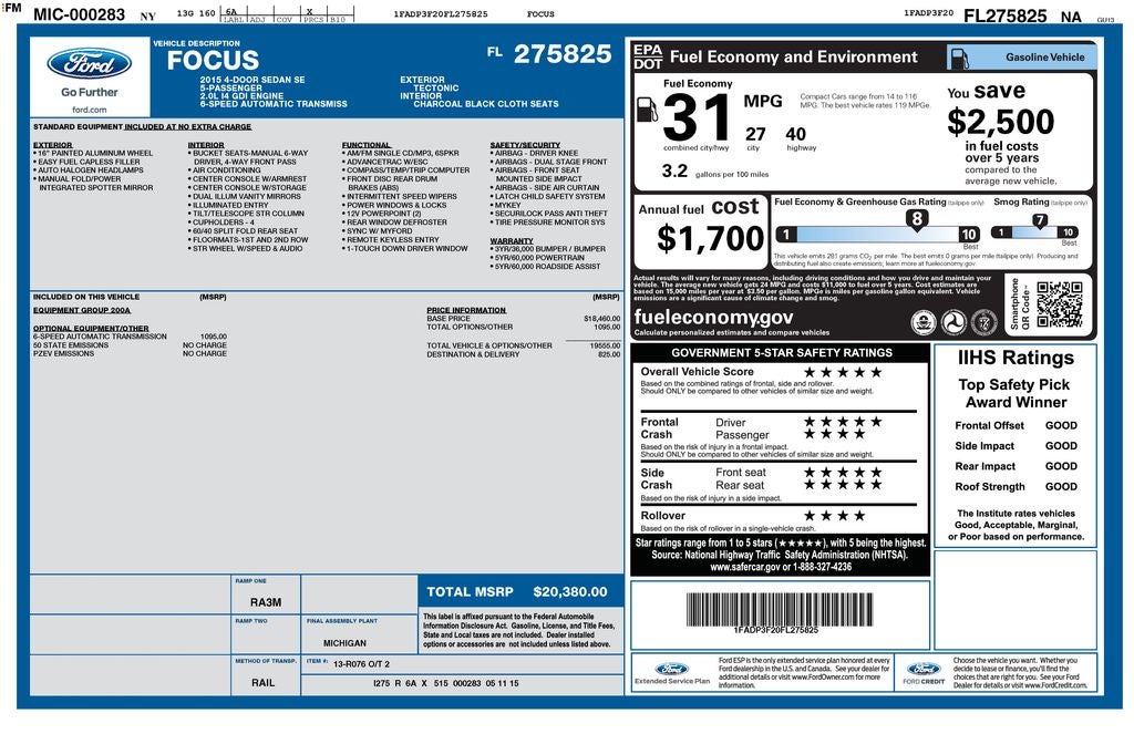 2015 Ford Focus SE
