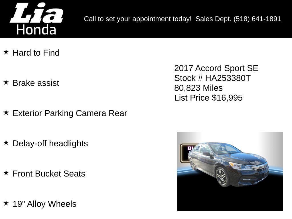 2017 Honda Accord Sport Special Edition