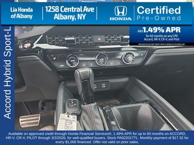 2023 Honda Accord Hybrid Sport-L