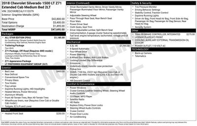 2018 Chevrolet Silverado 1500 LT LT2