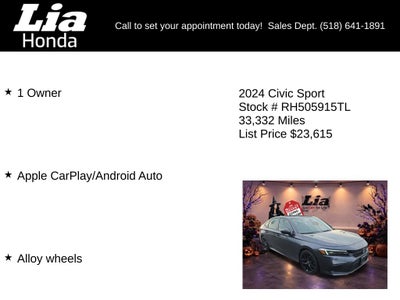2024 Honda Civic Sport