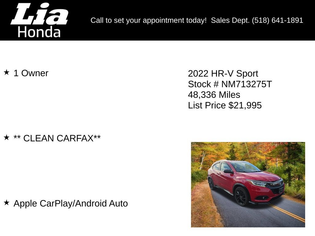 2022 Honda HR-V Sport