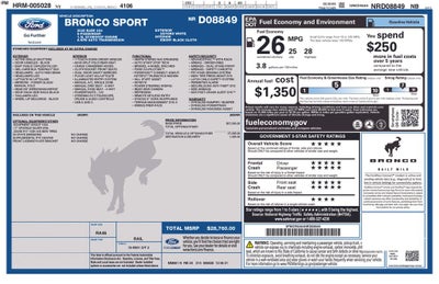 2022 Ford Bronco Sport Sport