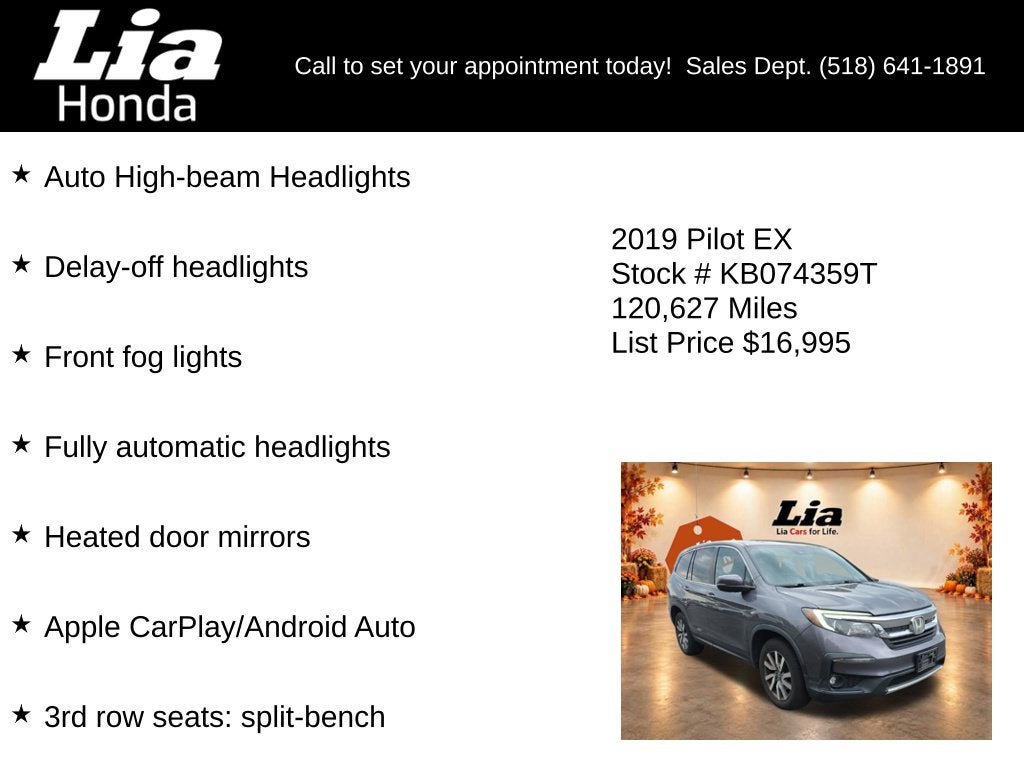 2019 Honda Pilot EX