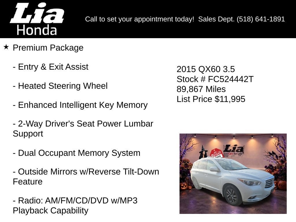 2015 INFINITI QX60 Base