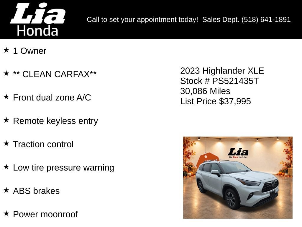 2023 Toyota Highlander XLE