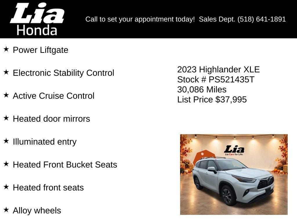 2023 Toyota Highlander XLE