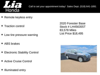 2020 Subaru Forester Base