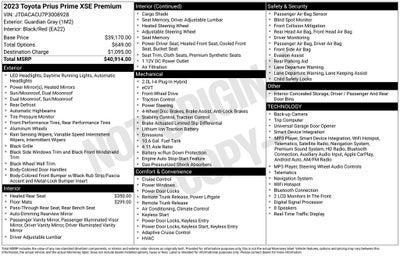 2023 Toyota Prius Prime XSE Premium