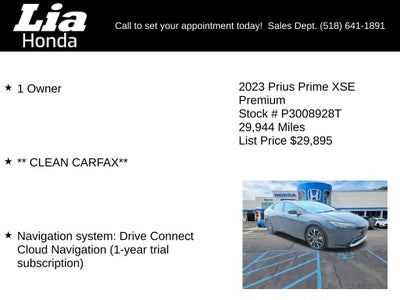 2023 Toyota Prius Prime XSE Premium