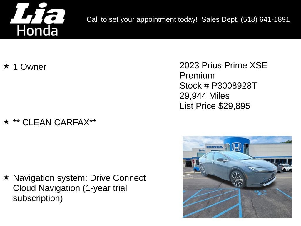 2023 Toyota Prius Prime XSE Premium