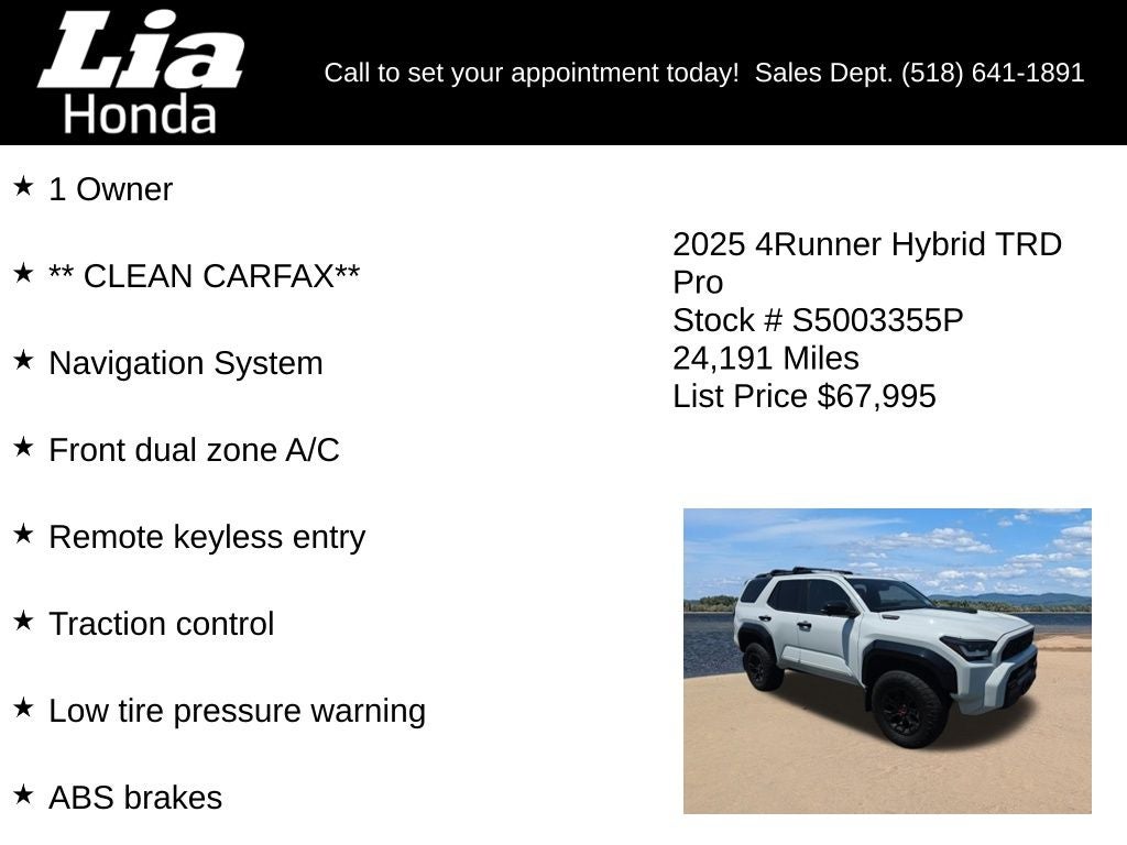 2025 Toyota 4Runner i-FORCE MAX Hybrid TRD Pro