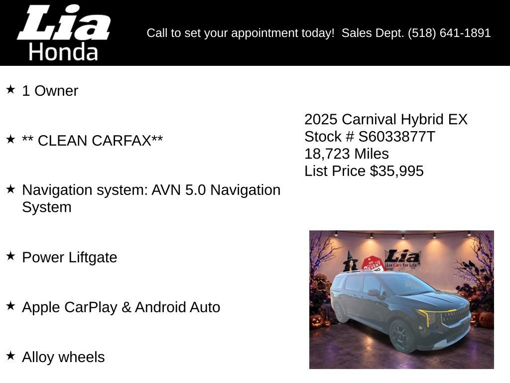 2025 Kia Carnival Hybrid EX