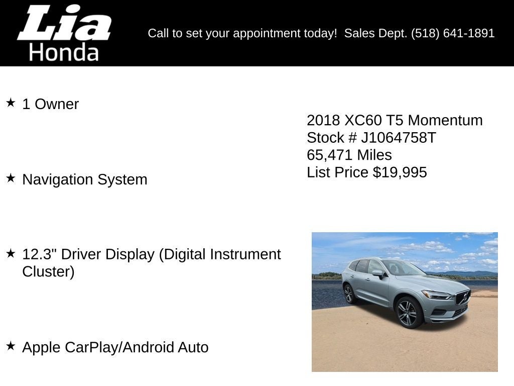 2018 Volvo XC60 T5 Momentum