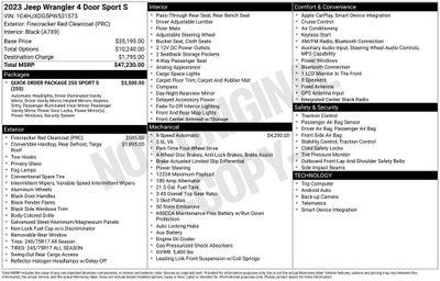 2023 Jeep Wrangler Sport S