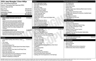 2026 Jeep Wrangler Willys