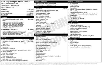 2026 Jeep Wrangler Sport S