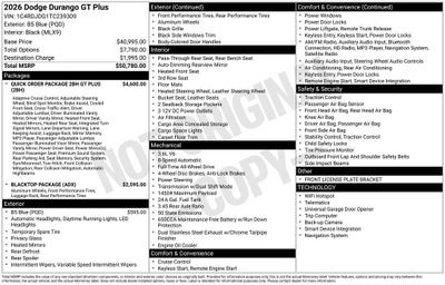 2026 Dodge Durango GT Plus